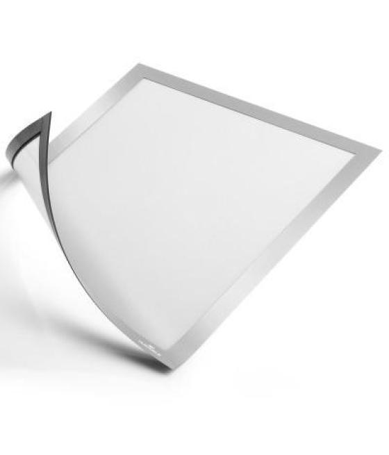Durable marco informativo magnetico duraframe a4 plata -5u-