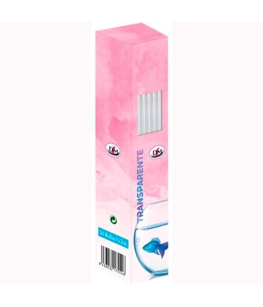 Dm rollo de polipropileno 1x2m transparente liso