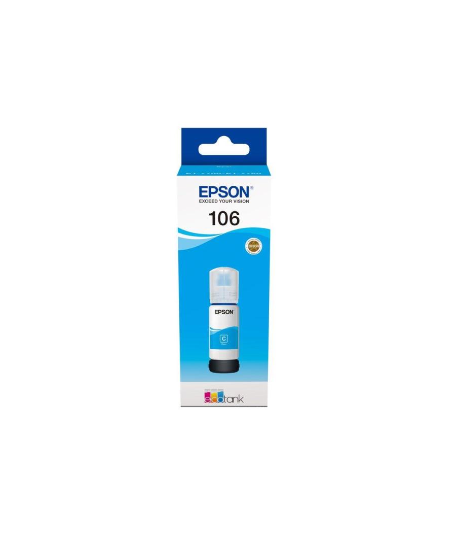 Epson tinta bote cian eco tank et-7700, 7750 - nº 106
