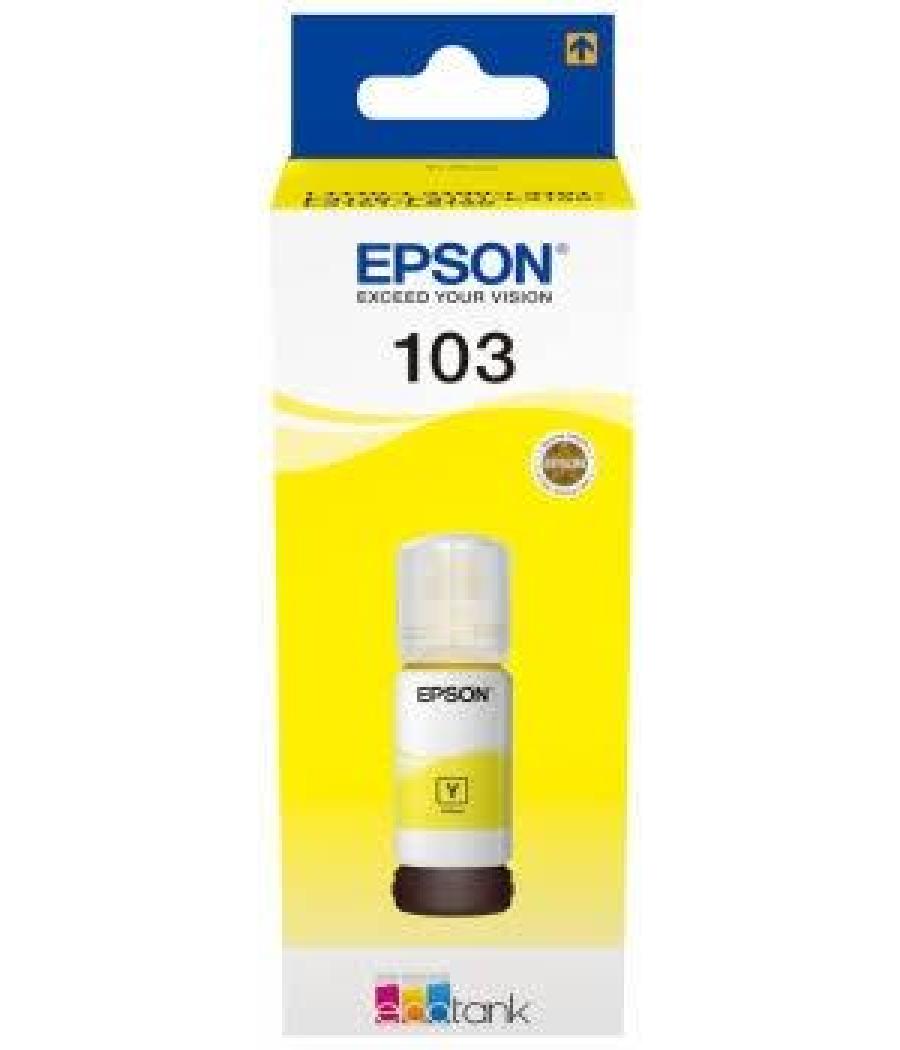 Epson ecotank tinta amarillo l1100 series, l3110 series - nº 103