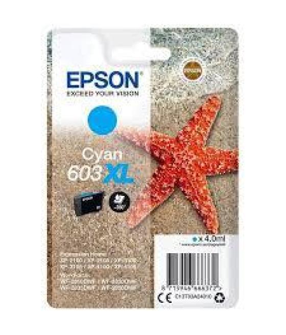 Epson tinta cian xp-2100, 3100, 4100 / wf-2830dwf, 2850dwf - 603 xl
