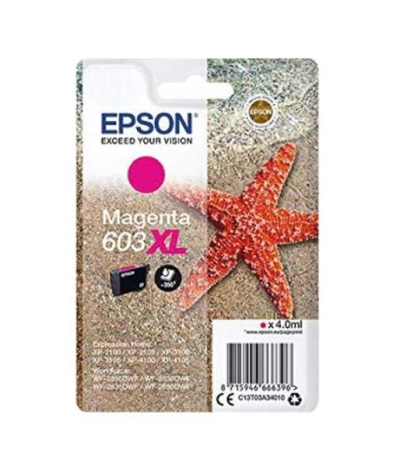 Epson tinta magenta xp-2100, 3100, 4100 / wf-2830dwf, 2850dwf - 603 xl