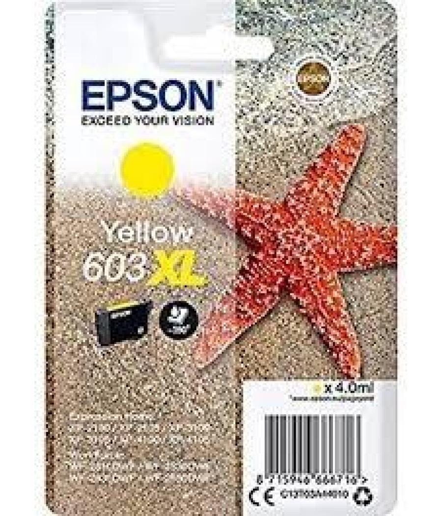 Epson tinta amarillo xp-2100, 3100, 4100 / wf-2830dwf, 2850dwf - 603 xl