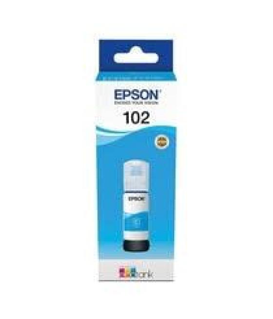 Epson tinta bote cian ecotank et-2700, 2750, 3700, 3750, 4750 - nº 102