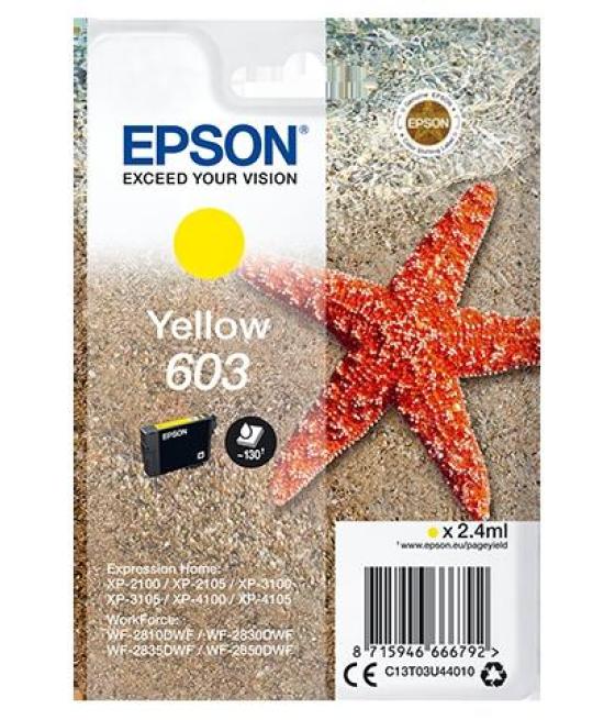 Epson tinta amarillo xp-2100, 3100, 4100 / wf-2830dwf, 2850dw - nº 603