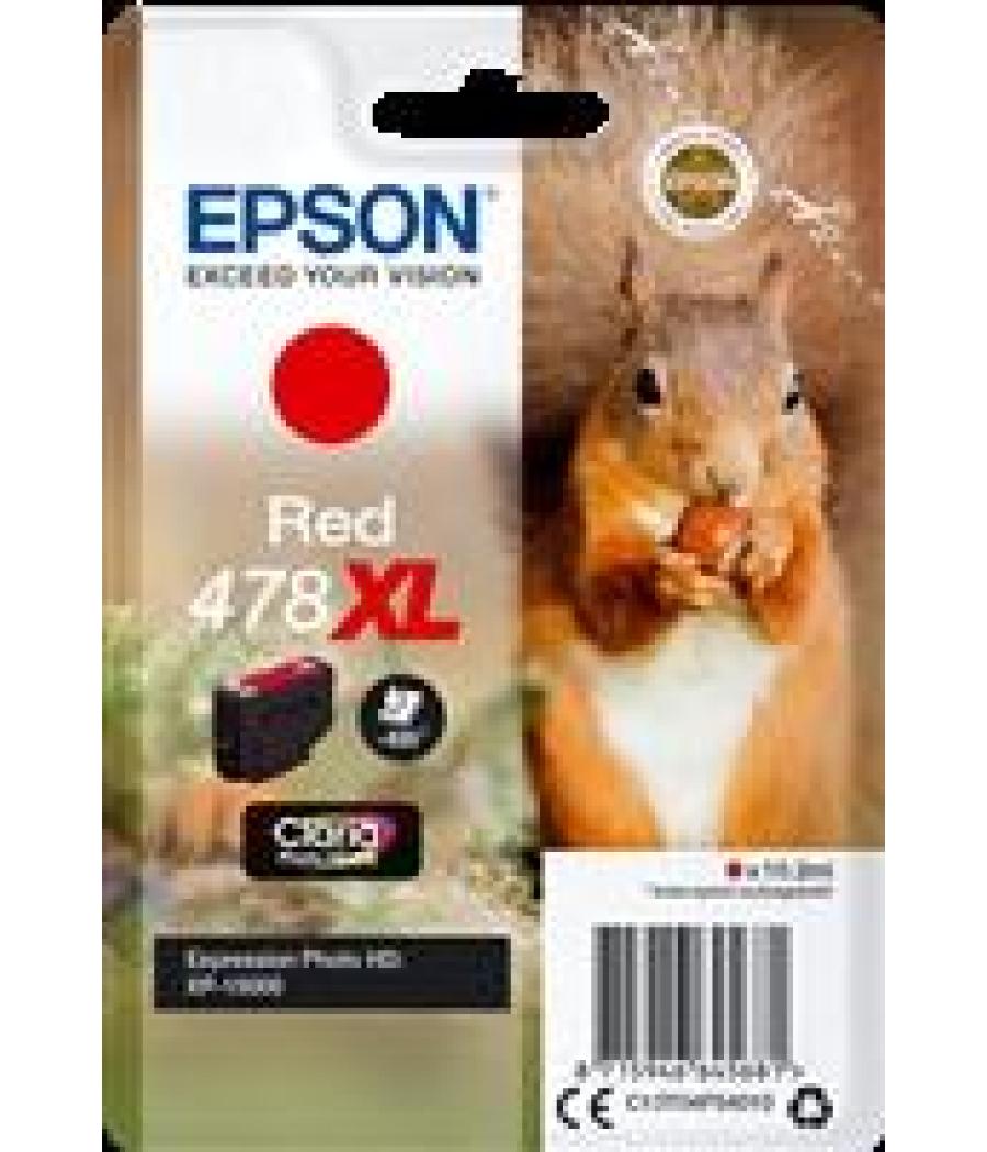 Epson tinta rojo singlepack claria photo hd ink - nº 478xl