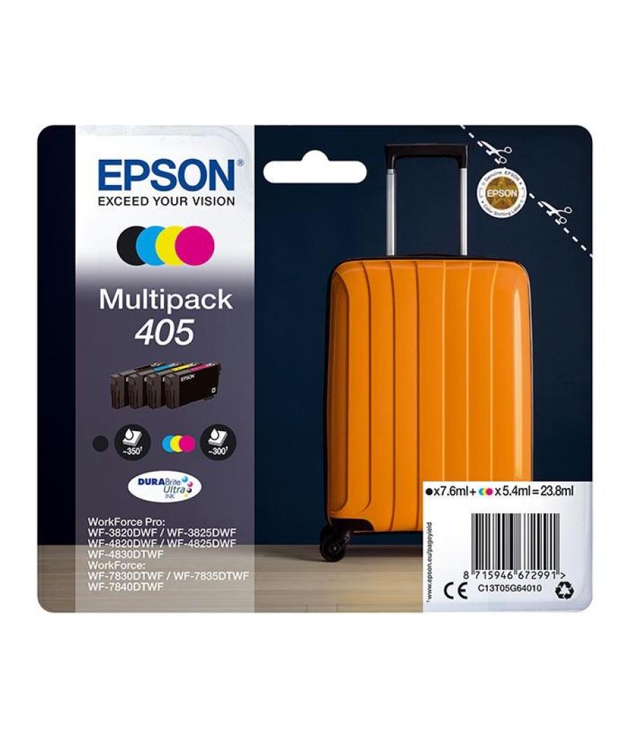 Epson tinta bk /c / m /y multipack workforce pro wf-3820dwf, wf-3825dwf, wf-4820dwf, wf-4825dwf, wf-4830dwf, wf-7830dtwf, wf-783