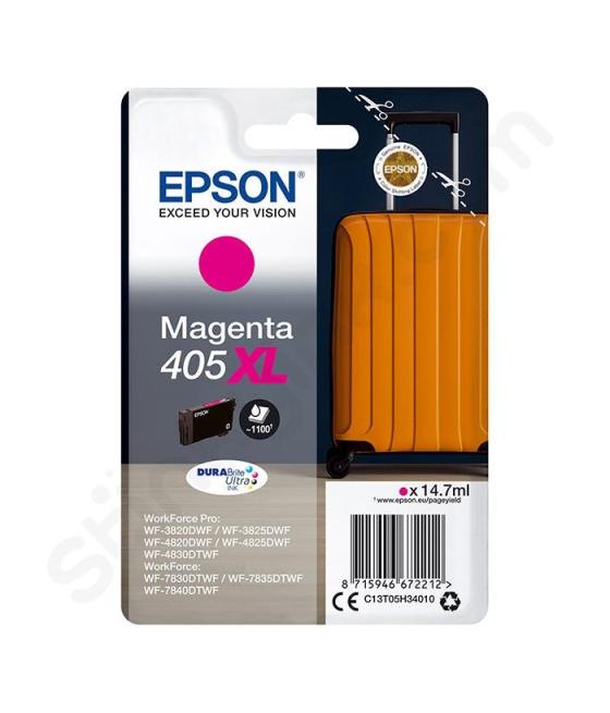 Epson tinta magenta workforce pro wf-3820dwf, 3825dwf, 4820dwf, 4825dwf, 4830dwf / wf-7830dtwf, 7835dtwf, 7840dtwf - 405xl