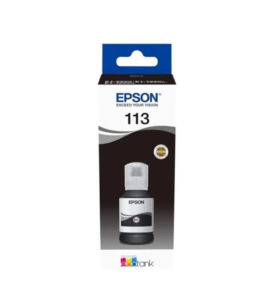 Epson tinta bote negro ecotank et-5850, et-5800, et-16650, et-16600, et-5880, et-5170 - nº 113
