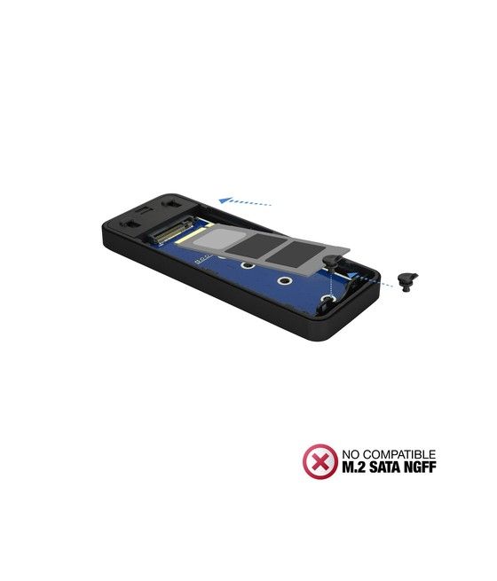TooQ TQE-2280B caja para disco duro externo Caja externa para unidad de estado sólido (SSD) Negro M.2 - Imagen 5