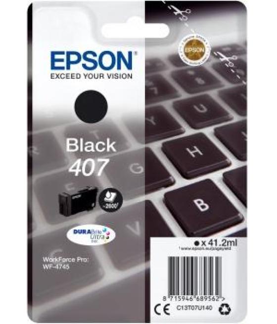 Epson tinta negro workforce pro 4745 series - nº 407