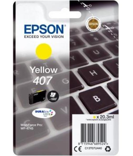 Epson tinta amarillo workforce pro 4745 series - nº 407