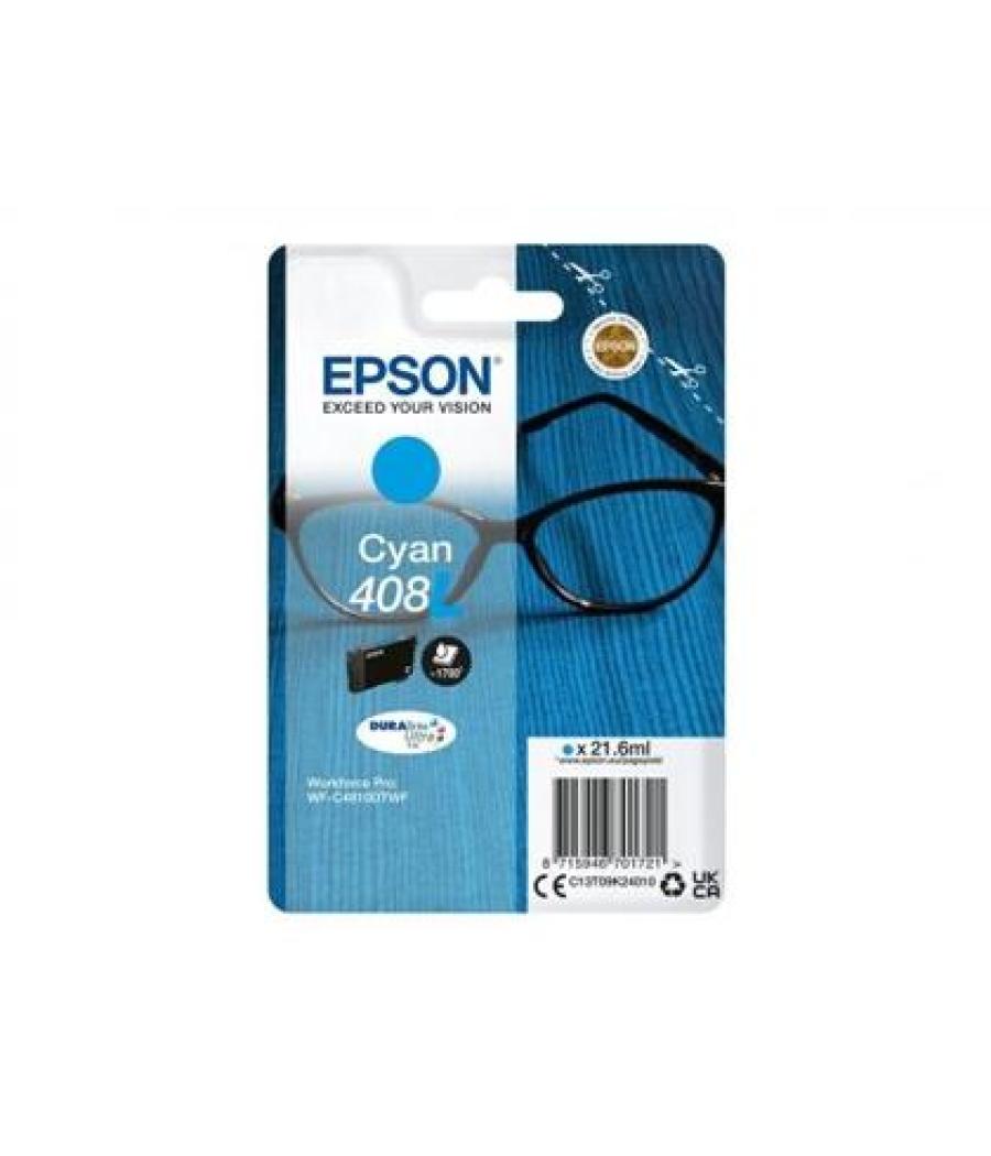 Epson tinta cian wf-c4810dtwf - nº408l (408xl)