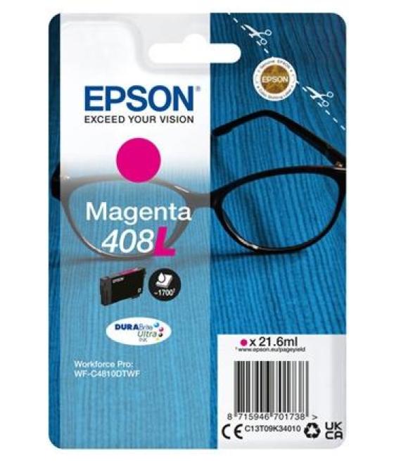 Epson tinta magenta wf-c4810dtwf - nº408l (408xl)