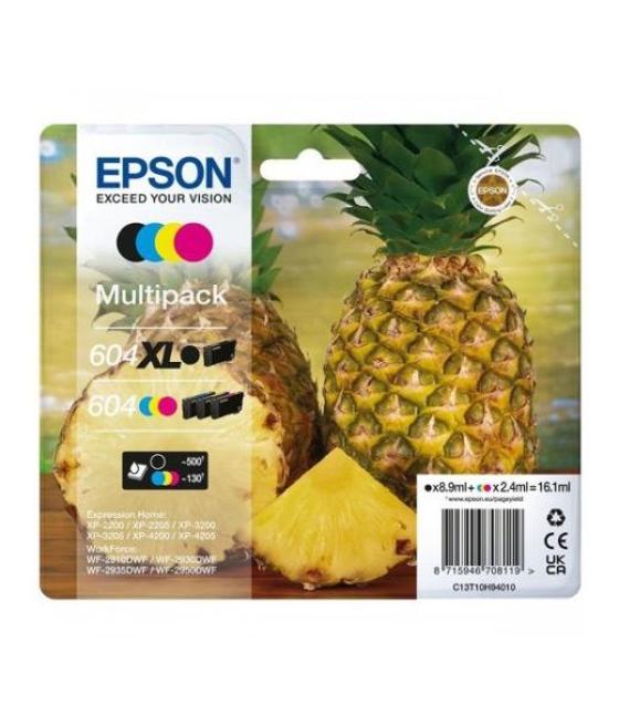 Epson tinta multipack bk xl / c / m / y xp-2200, wf-2910dwf - 604xl