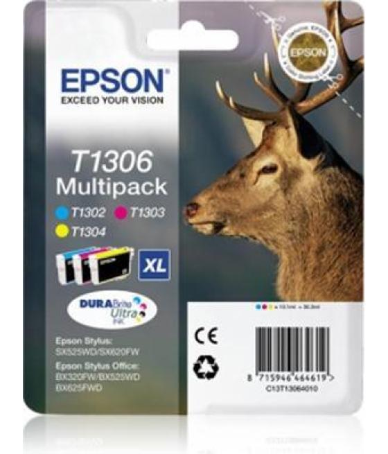 Epson tinta c / m / y multipack sx525wd/620fw/ office b42wd/525wd/625fwd/925fwd