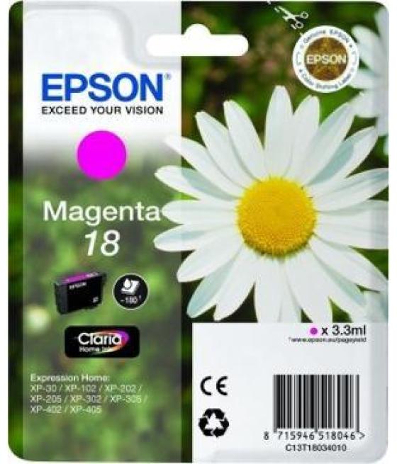 Epson tinta magenta expression home xp-102/205/305/405 - nº18