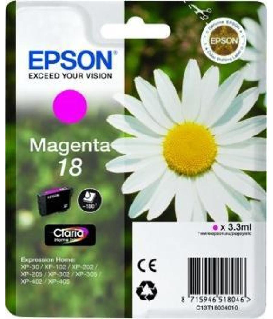 Epson tinta magenta expression home xp-102/205/305/405 - nº18