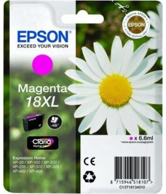Epson tinta magenta expression home xp-102/205/215/305/405 - nº18xl