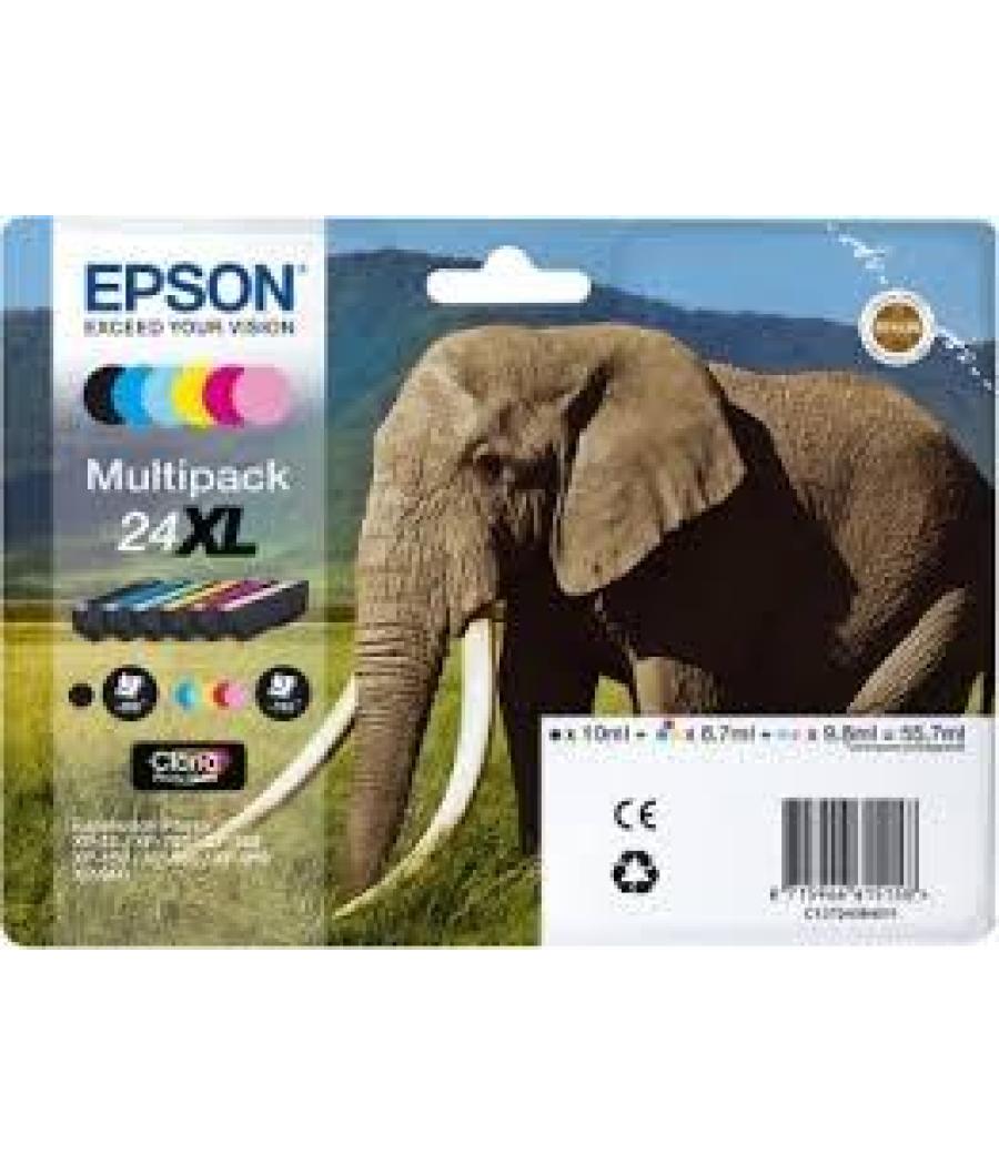 Epson tinta bk/c/m/y/c claro / m claro claria photo hd ink expression photo xp-950 - 24xl (multipack 6)