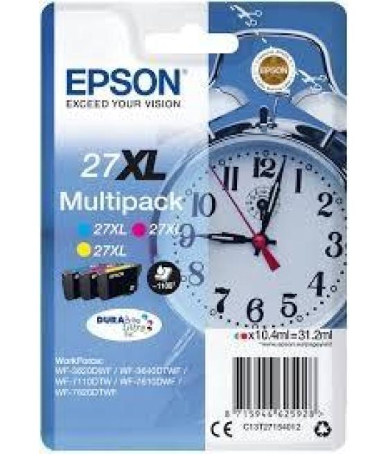 Epson multipack c/m/y workforce wf-3000 7000 - nº27xl
