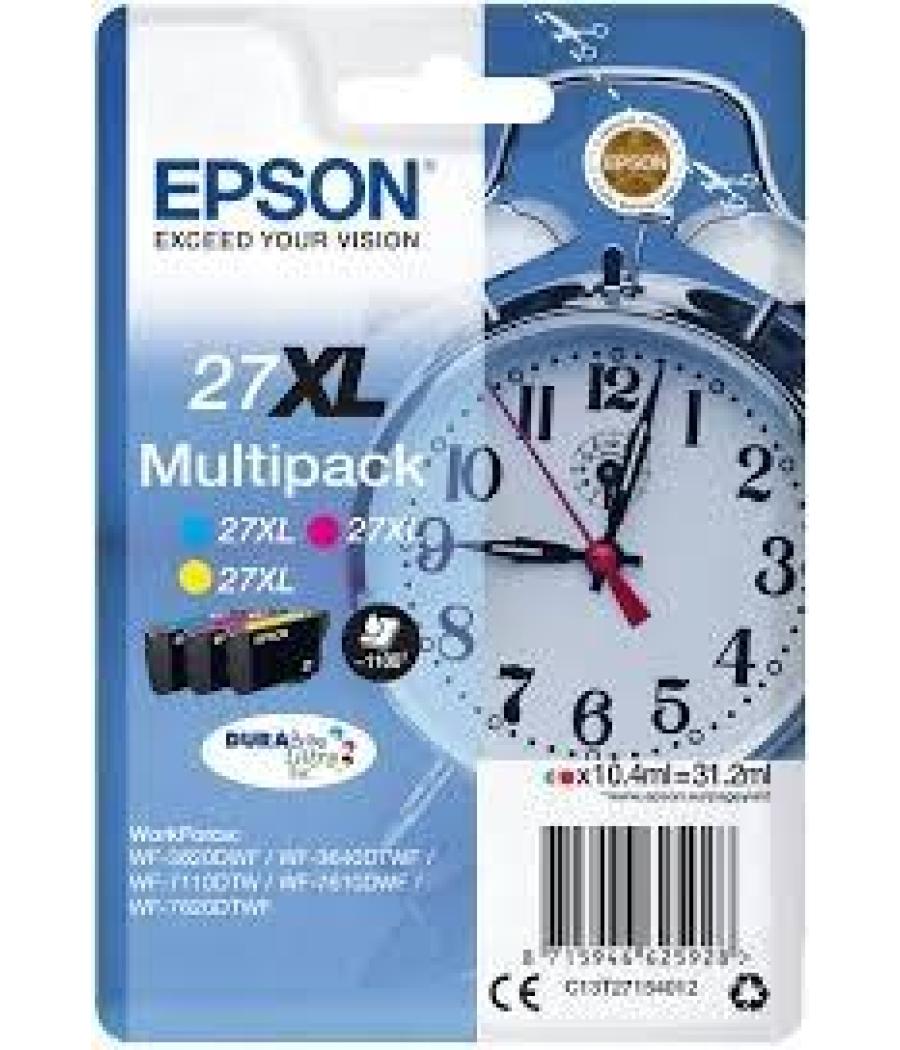 Epson multipack c/m/y workforce wf-3000 7000 - nº27xl