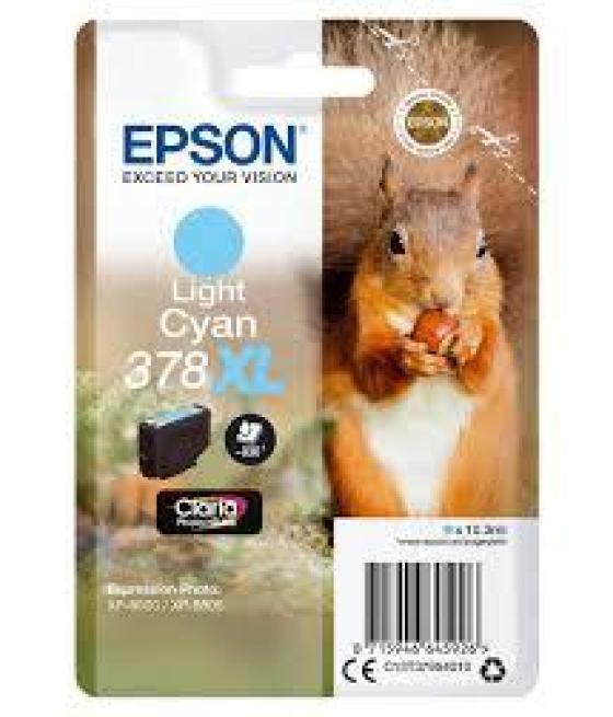 Epson tinta cian claro xp-8500, 8505, 15000 - nº 378xl (claria photo hd)