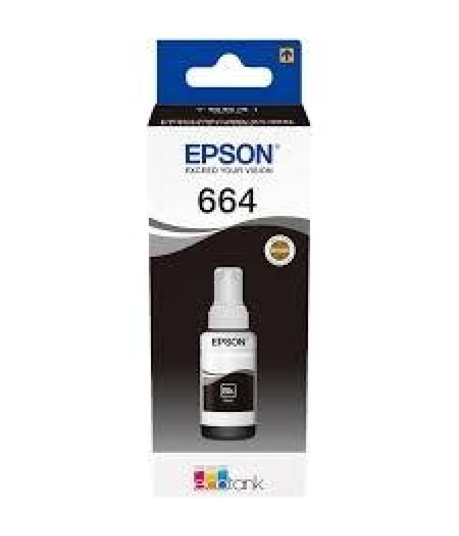 Epson tinta bote negro ecotank l355, 555 / et-2500, 2550 , 2600 , 2650, 4500, 14000 - nº 664