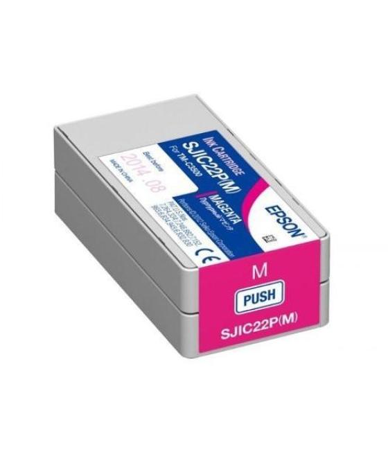Epson cartucho de tinta magenta colorworks c3500 sjic22p(m)