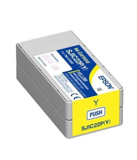 Epson cartucho de tinta amarillo colorworks c3500 sjic22p(y)