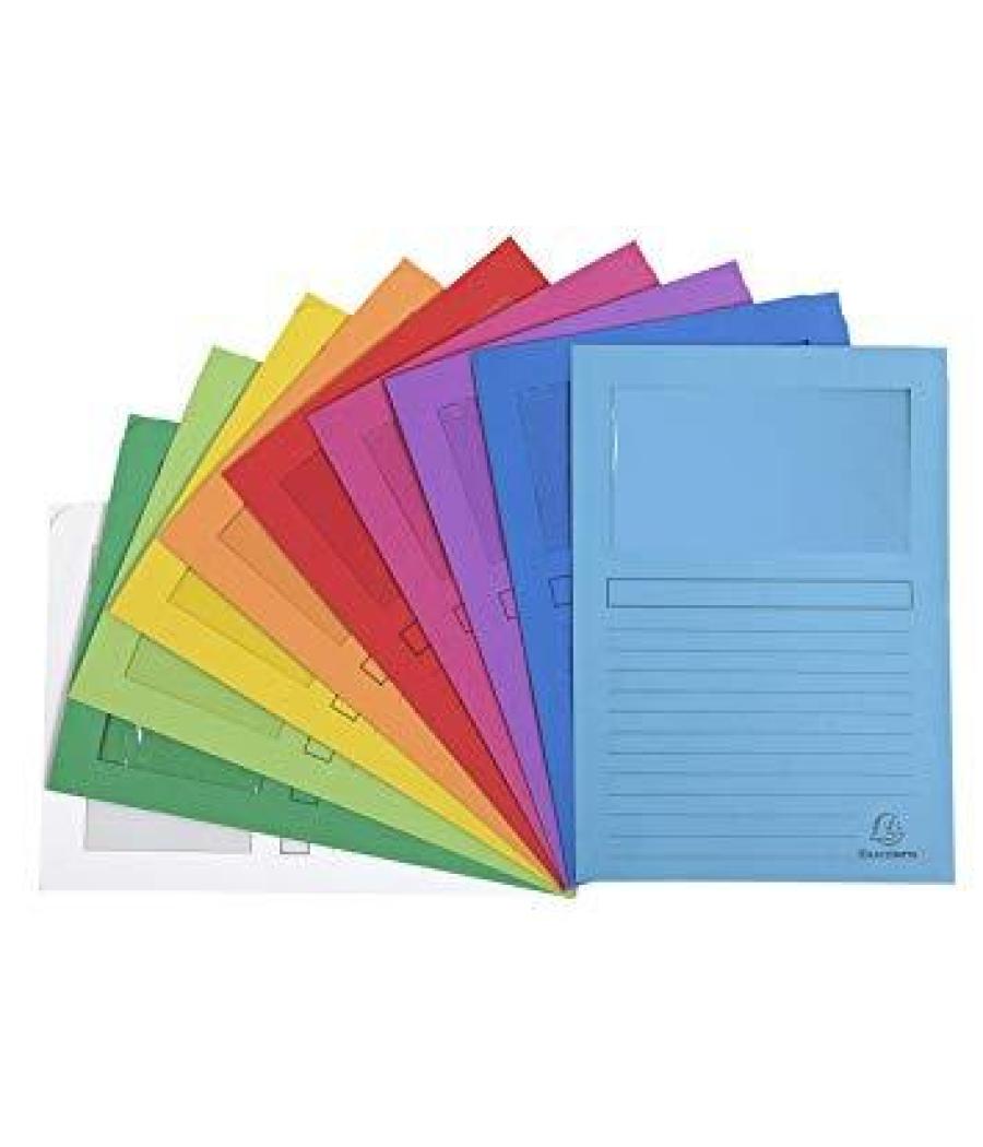Exacompta subcarpeta a4 forever con ventana surtidas 120gr -50u-