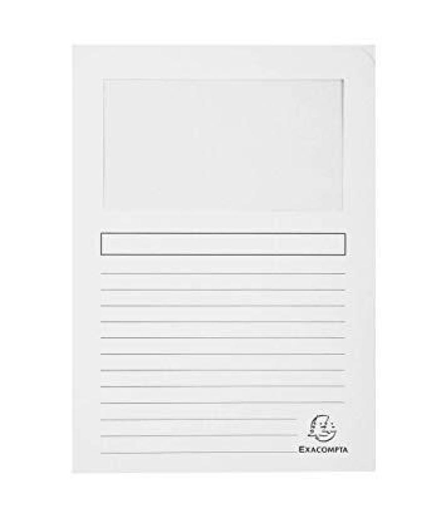 Exacompta subcarpeta a4 forever con ventana blanco 120gr -100u-