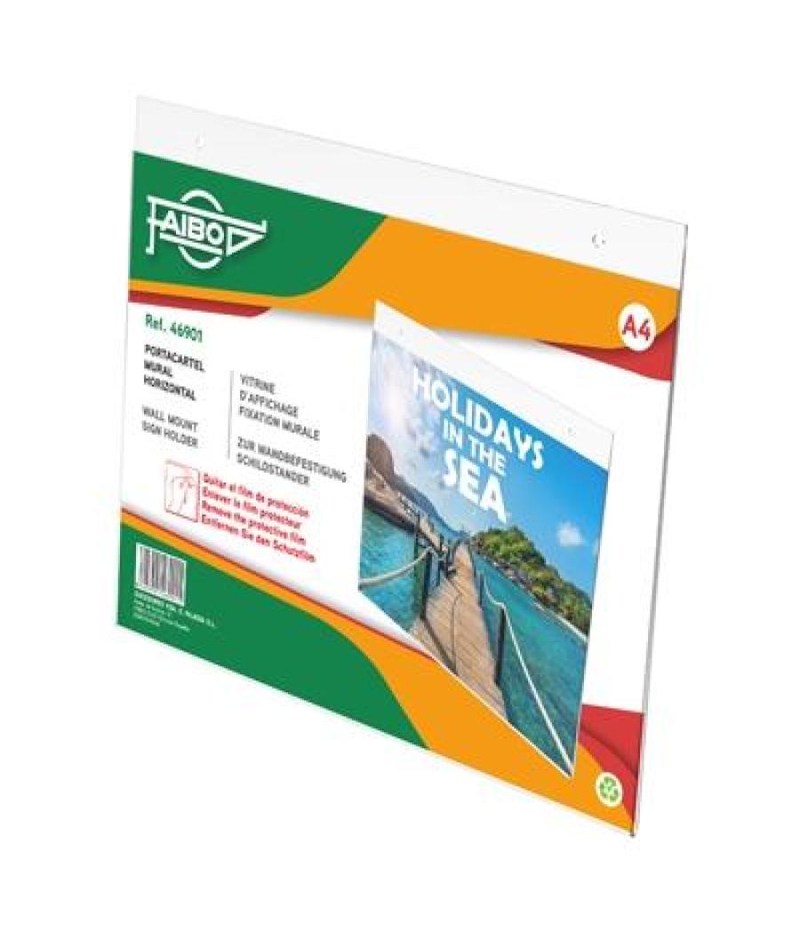 Faibo portacartel mural a4 horizontal 30x23,5cm