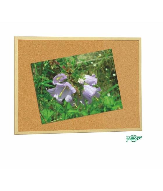 Faibo tablero corcho económico 60x120 cm con marco de madera 18mm