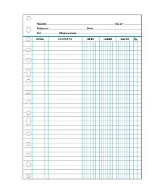 Finocam recambio multitaladro cuentas corriente folio 3016