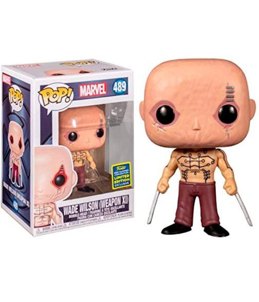 Funko pop marvel x-men wade wilson deadpool arma xi convencion san diego 2020 nº 489 -caja original-