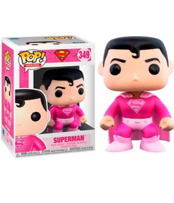 Funko pop dc superman rosa investigacion contra el cancer de mama nº 349 -caja original-