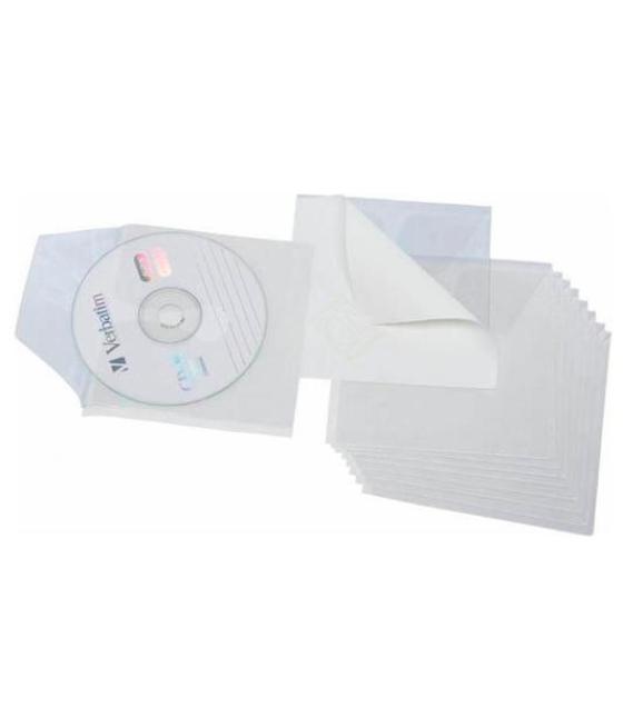 Grafoplás fundas pvc adhesivas para cd 127x127mm blanco bolsa -10u-