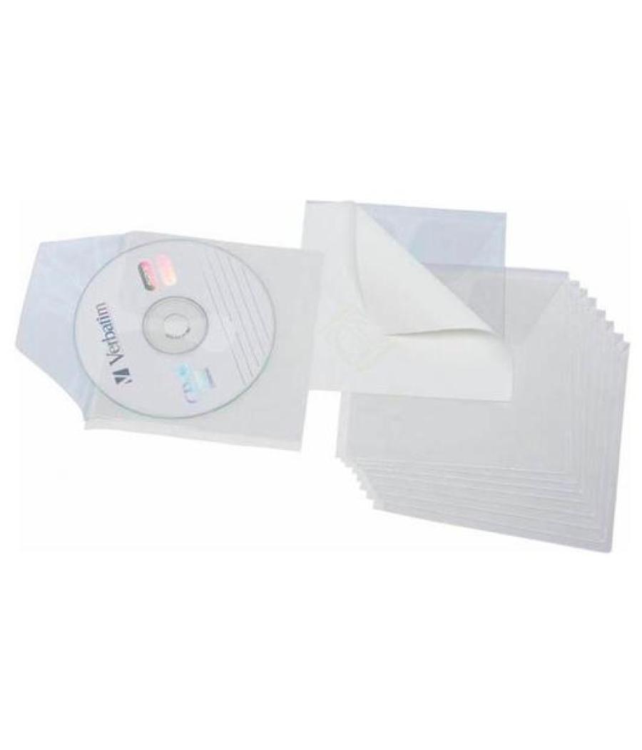 Grafoplás fundas pvc adhesivas para cd 127x127mm blanco bolsa -10u-