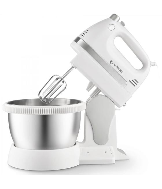 Grunkel amasadora con bol 2l, 350w 5 velocidades   accesorios