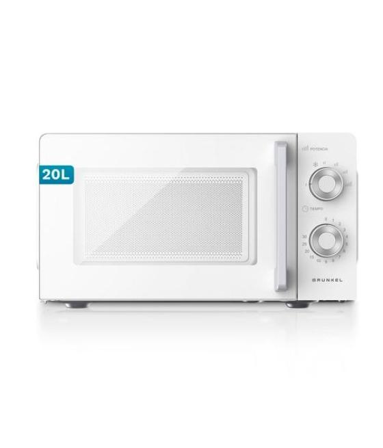 Grunkel microondas sin grill 700w 20l blanco
