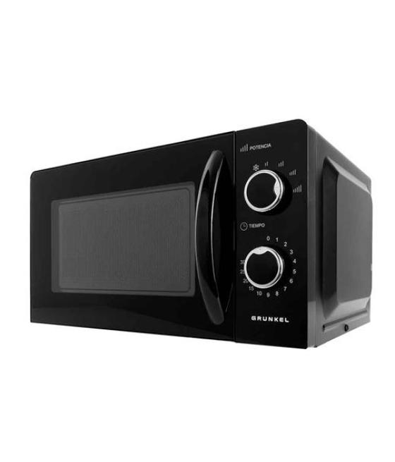 Grunkel microondas sin grill 700w 20l negro