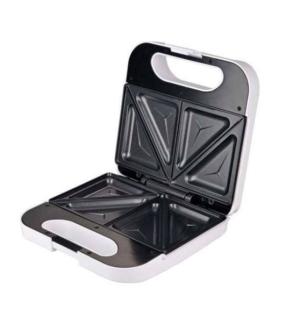 Grunkel sandwichera doble 750w con corte triangular blanco