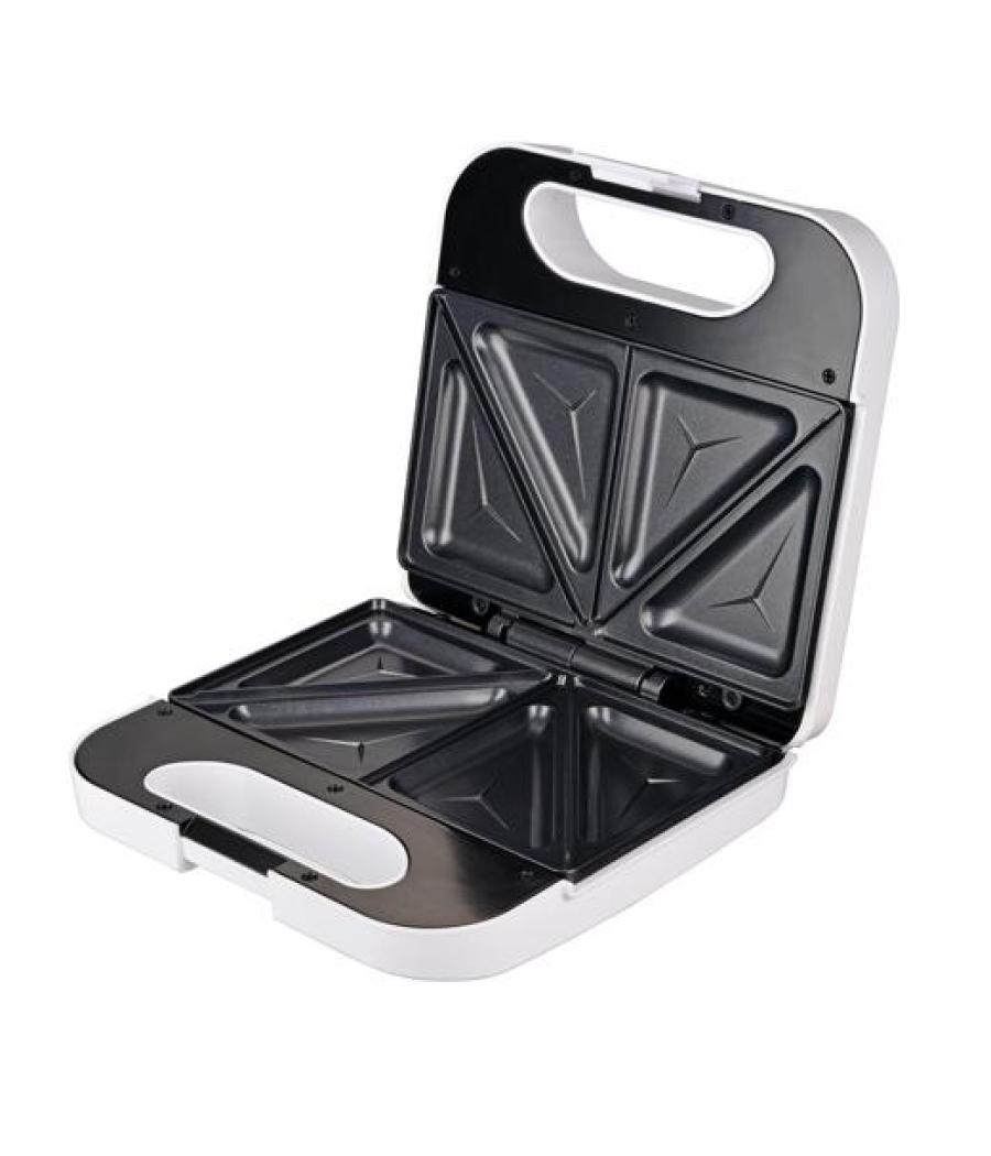 Grunkel sandwichera doble 750w con corte triangular blanco
