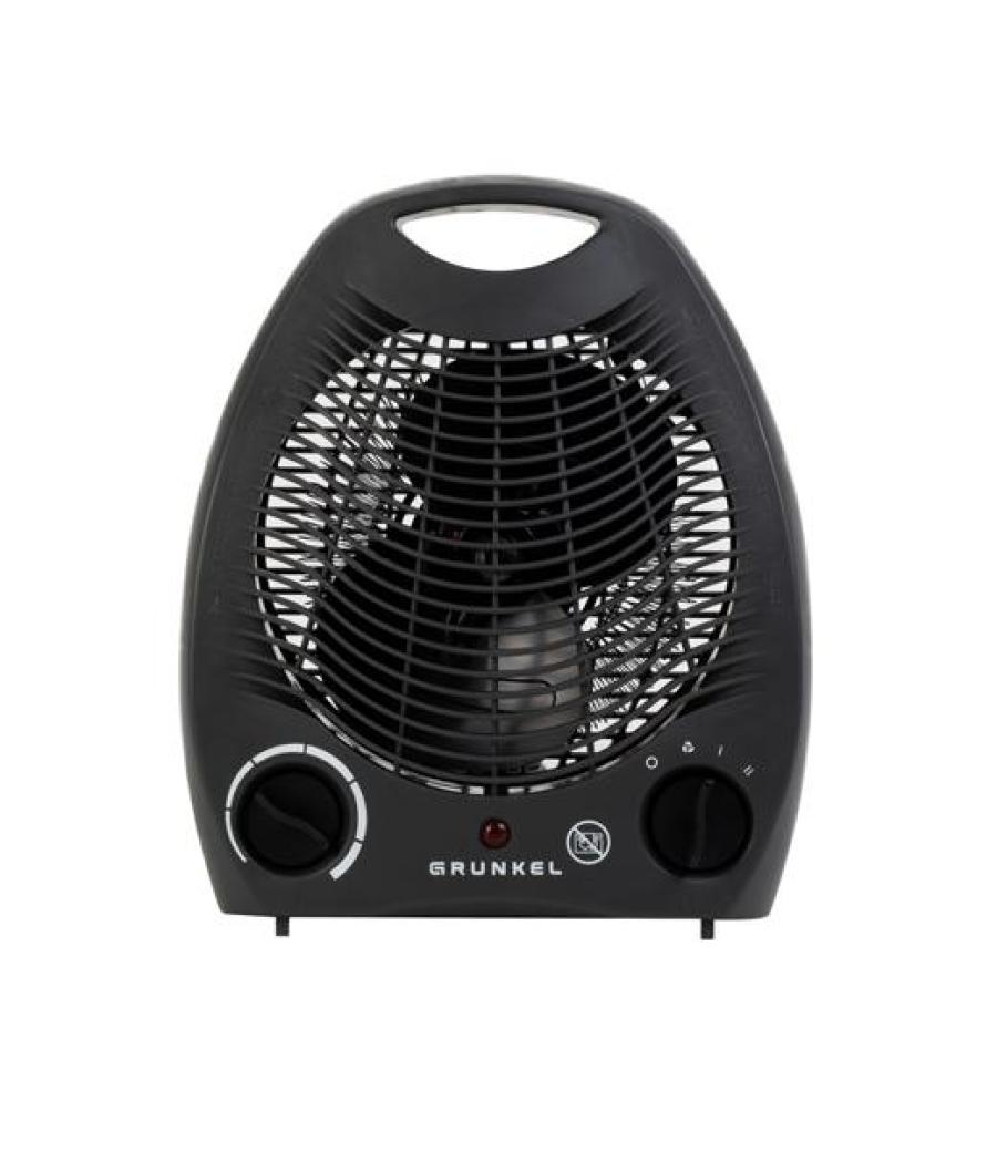 Grunkel calefactor con 2 niveles potencia y asa negro