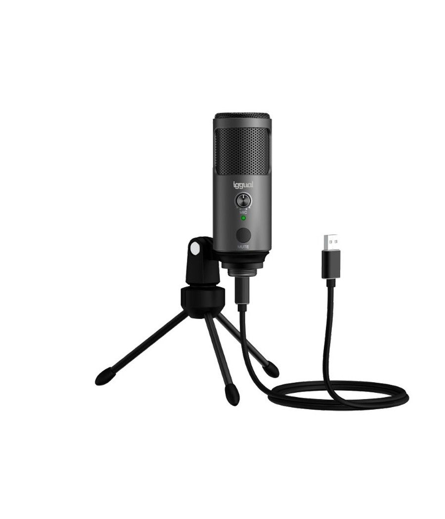 iggual Micrófono condensador Podcasting Pro gris - Imagen 2