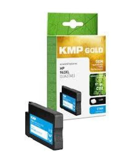 Tinta kmp cian officejet pro all-in-one 9010,9012,9014,9015,9016,9019,9020,9022,9025 - nº 963xl