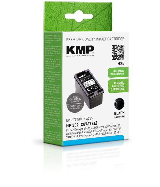 Tinta kmp negro deskjet 5740 5940 6540 6620 6840 6940 6980 9800 photosmart 8050 8150 8450 8750 - nº 339