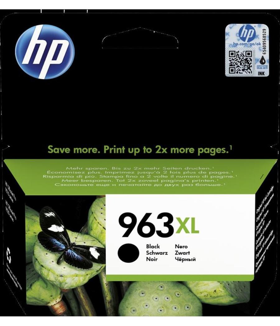 Hp tinta negro officejet pro all-in-one 9010,9012,9014,9015,9016,9019,9020,9022,9025 - nº 963xl