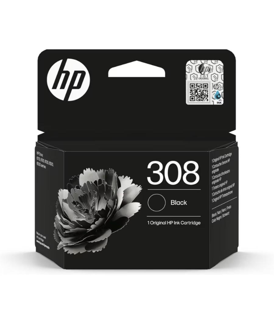 Hp tinta negro envy series 6110, 6120, 6130, 6520, 6530 - nº 308
